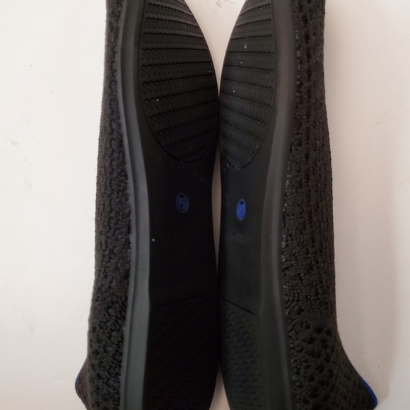 Rothy’s Honeycomb Flats Black  Sz 7 Retired In Excellent Condition - Picture 7 of 9